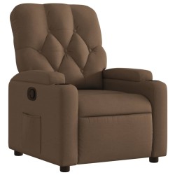 Fauteuil inclinable Marron Tissu 