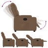 Fauteuil inclinable Marron Tissu 