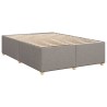 Cadre de lit sans matelas taupe 160x200 cm tissu 