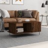 Table basse chêne marron 90x50x40 cm bois d'ingénierie 