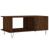 Table basse chêne marron 90x50x40 cm bois d'ingénierie 