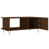 Table basse chêne marron 90x50x40 cm bois d'ingénierie 