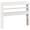 Cadre de lit avec tête de lit blanc 90x190cm bois de pin massif 