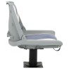 Ensemble de sièges de bateau pliables 4 pcs bleu et blanc 