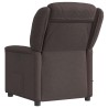 Fauteuil de massage inclinable Marron foncé Tissu 