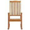 Chaise à bascule avec coussins Bois d'acacia massif 