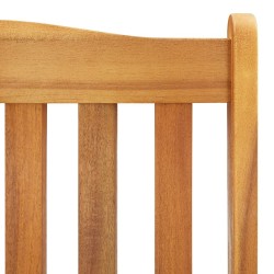 Chaise à bascule avec coussins Bois d'acacia massif 