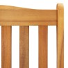 Chaise à bascule avec coussins Bois d'acacia massif 