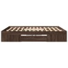 Cadre de lit sans matelas chêne marron 180x200 cm 