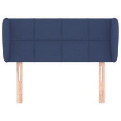 Tête de lit avec oreilles Bleu 83x23x78/88 cm Tissu 