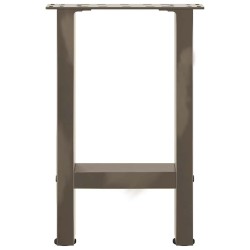 Pieds de table basse en acier naturel 2 pièces 28 x (42-43) cm Acier 
