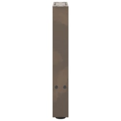 Pieds de table basse en acier naturel 2 pièces 28 x (42-43) cm Acier 