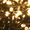 Set de boules de Noël avec pic et 300 LED 120pcs Doré et bronze 