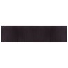 Tapis rectangulaire marron foncé 100x400 cm bambou 