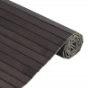 Tapis rectangulaire marron foncé 100x400 cm bambou 