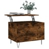 Table basse Chêne fumé 60x44,5x45 cm Bois d'ingénierie 
