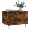 Table basse Chêne fumé 60x44,5x45 cm Bois d'ingénierie 