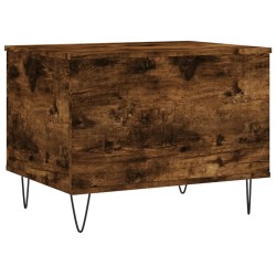 Table basse Chêne fumé 60x44,5x45 cm Bois d'ingénierie 
