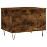 Table basse Chêne fumé 60x44,5x45 cm Bois d'ingénierie 