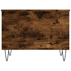 Table basse Chêne fumé 60x44,5x45 cm Bois d'ingénierie 
