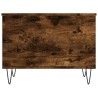 Table basse Chêne fumé 60x44,5x45 cm Bois d'ingénierie 