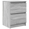 Meuble TV sonoma gris 40x35x54 cm bois d'ingénierie 