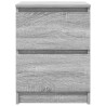 Meuble TV sonoma gris 40x35x54 cm bois d'ingénierie 