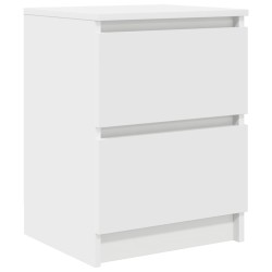 Meuble TV blanc 40x35x54 cm bois d'ingénierie 