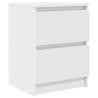 Meuble TV blanc 40x35x54 cm bois d'ingénierie 