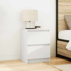 Meuble TV blanc 40x35x54 cm bois d'ingénierie 
