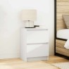 Meuble TV blanc 40x35x54 cm bois d'ingénierie 
