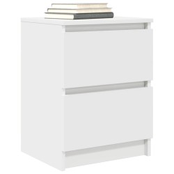 Meuble TV blanc 40x35x54 cm bois d'ingénierie 