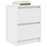 Meuble TV blanc 40x35x54 cm bois d'ingénierie 