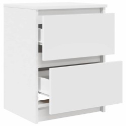 Meuble TV blanc 40x35x54 cm bois d'ingénierie 