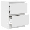 Meuble TV blanc 40x35x54 cm bois d'ingénierie 