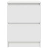 Meuble TV blanc 40x35x54 cm bois d'ingénierie 