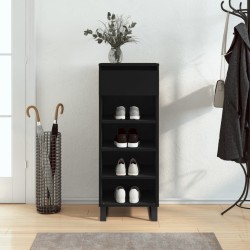 Armoire à chaussures Noir 40x36x105 cm Bois d'ingénierie 