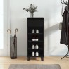 Armoire à chaussures Noir 40x36x105 cm Bois d'ingénierie 