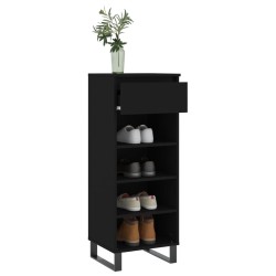 Armoire à chaussures Noir 40x36x105 cm Bois d'ingénierie 