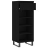 Armoire à chaussures Noir 40x36x105 cm Bois d'ingénierie 