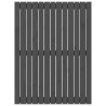 Tête de lit murale Gris 82,5x3x110 cm Bois massif de pin 