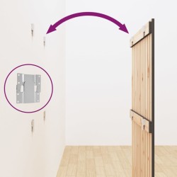 Tête de lit murale Gris 82,5x3x110 cm Bois massif de pin 