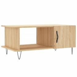 Table basse chêne sonoma 90x50x40 cm bois d'ingénierie 