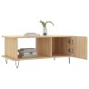 Table basse chêne sonoma 90x50x40 cm bois d'ingénierie 