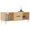 Table basse chêne sonoma 102x50x40 cm bois d'ingénierie 