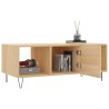 Table basse chêne sonoma 102x50x40 cm bois d'ingénierie 