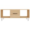Table basse chêne sonoma 102x50x40 cm bois d'ingénierie 