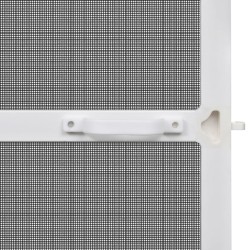 Moustiquaire à charnière pour portes Blanc 100 x 215 cm 