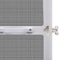 Moustiquaire à charnière pour portes Blanc 100 x 215 cm 