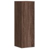 Support pour plantes chêne brun 33x33x100 cm bois d'ingénierie 